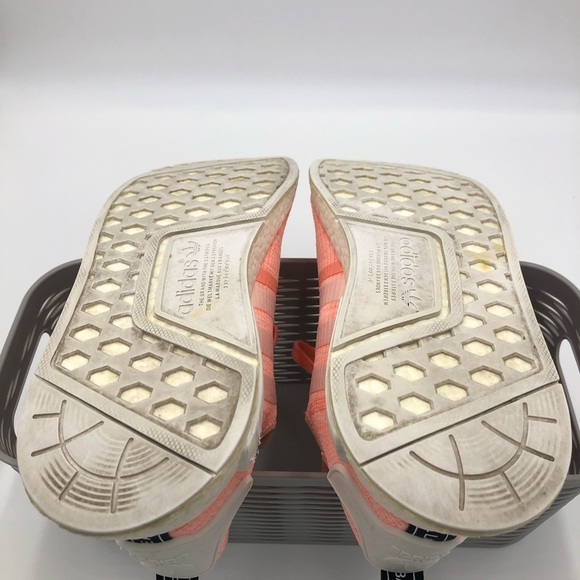 Adidas Women’s NMD R1 Runner Sun Glo White Peach - Picture 11 of 12